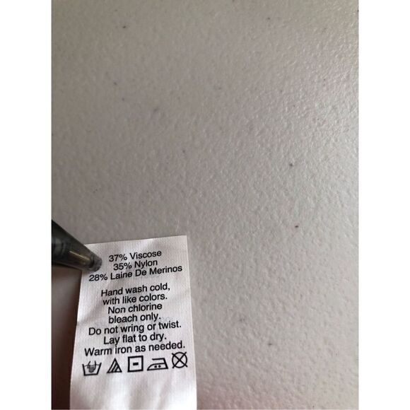 J. Crew Solid Red Turtleneck Merino Wool Blend Knit Sweater size S - Picture 12 of 12